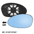 Driver Heated Mirror Glass w Backing Plate for BMW 1 Series (2006–2013)
