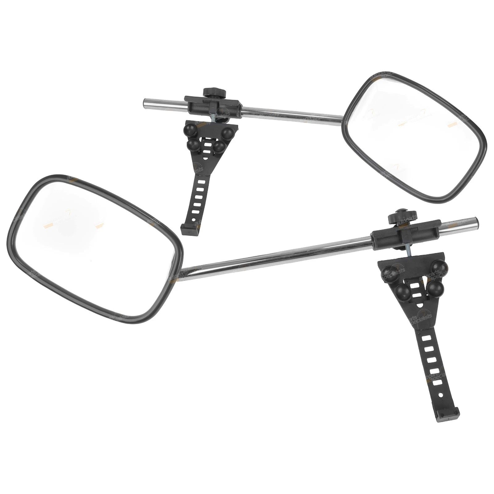 2X Towing Mirrors for Adjustable Mount Expendable Arm Clear Vision