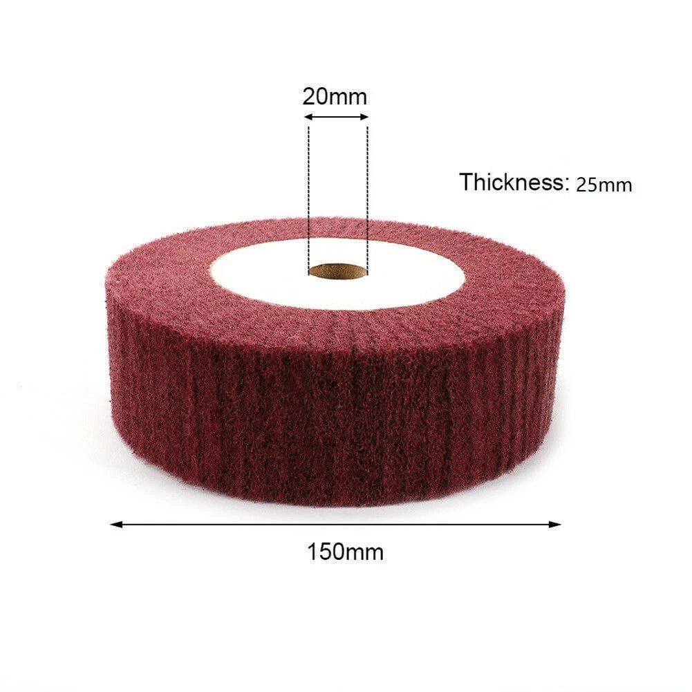 6" Non-woven Abrasive Flap Wheel 320 Grit for Automotive Use