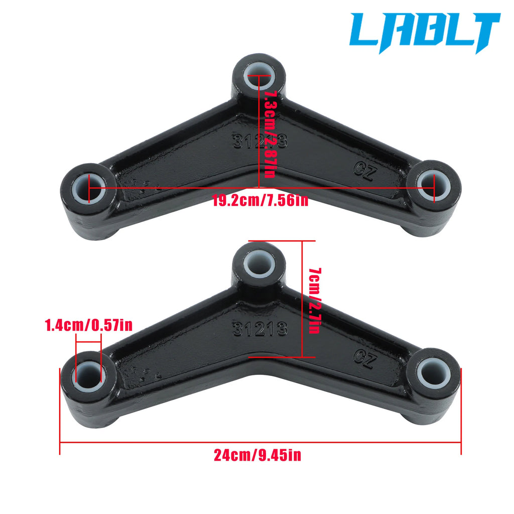 Set of 2 Leaf Spring Equalizers for LABLT Trailer Tandem Axle