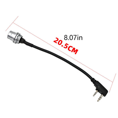 Replacement Adapter Cable for AN/PRC 148 152 152A Walkie-Talkie