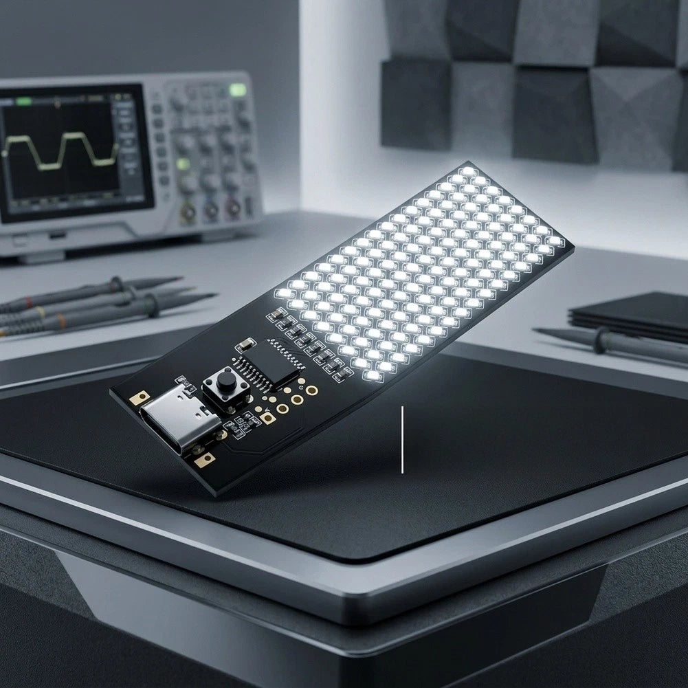Dynamic LED Candle Lamp with USB-C Input for Cyberpunk Decor