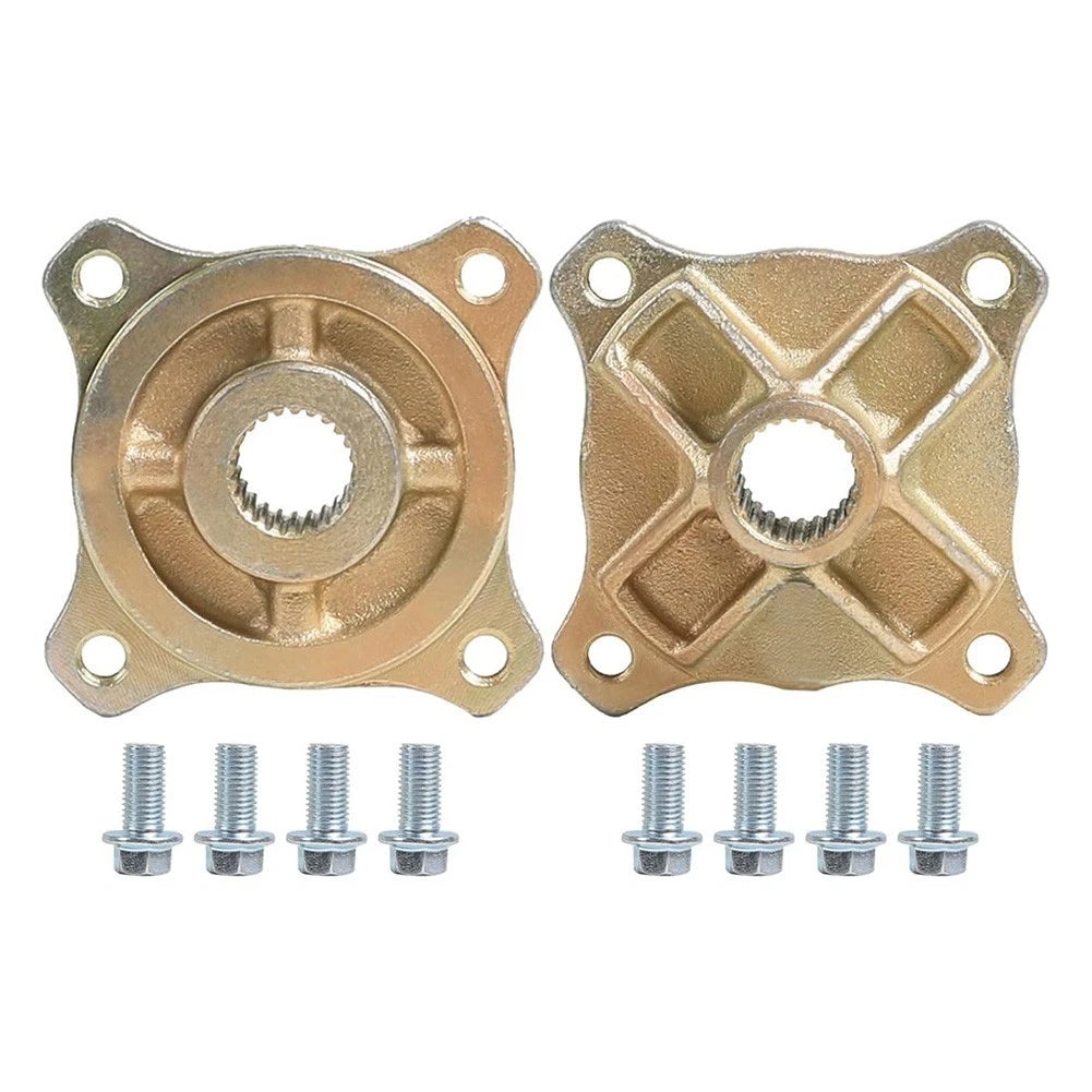 25mm Rear Axle Wheel Hub 24 Tooth 4 Stud Set of 2 for ATV Go Kart