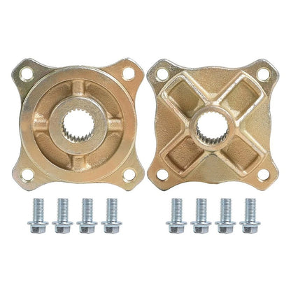 25mm Rear Axle Wheel Hub 24 Tooth 4 Stud Set of 2 for ATV Go Kart