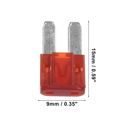 10pcs 10A Mini Blade Fuses for Boat Truck RV Motorcycle (Universal)