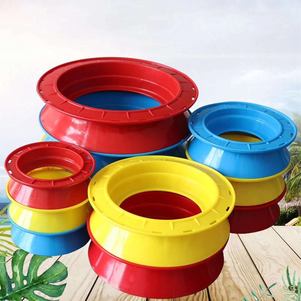 Fishing Line Coiling Plate with Handle for Pre Tied Rigs Storage