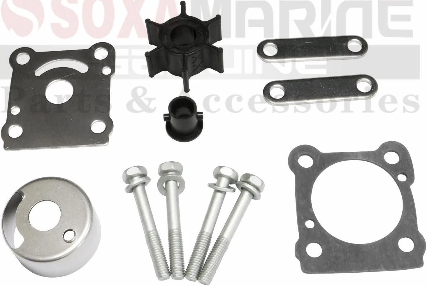 Water Pump Service Kit for Yamaha 2-Stroke 6hp 8 HP Outboard (18-3460, 6N0-W0078-A0)