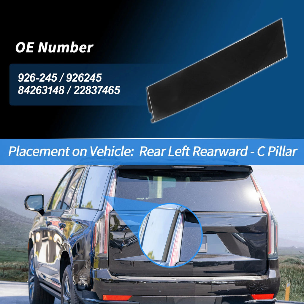 Rear Left C Pillar Window Cover Trim for Chevrolet Tahoe (2015–2018)