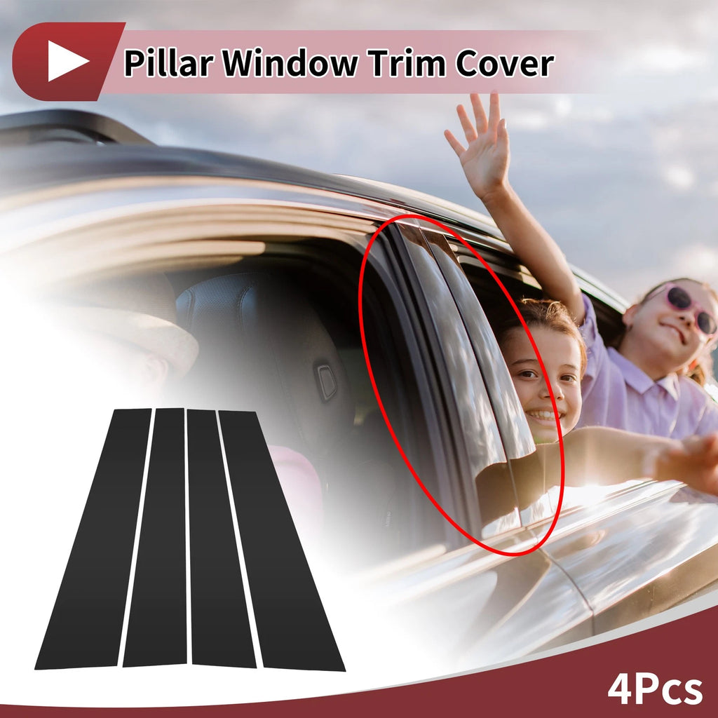 Front Left Right Door Pillar Window Trim for Volkswagen Polo Sedan (2002–2010)
