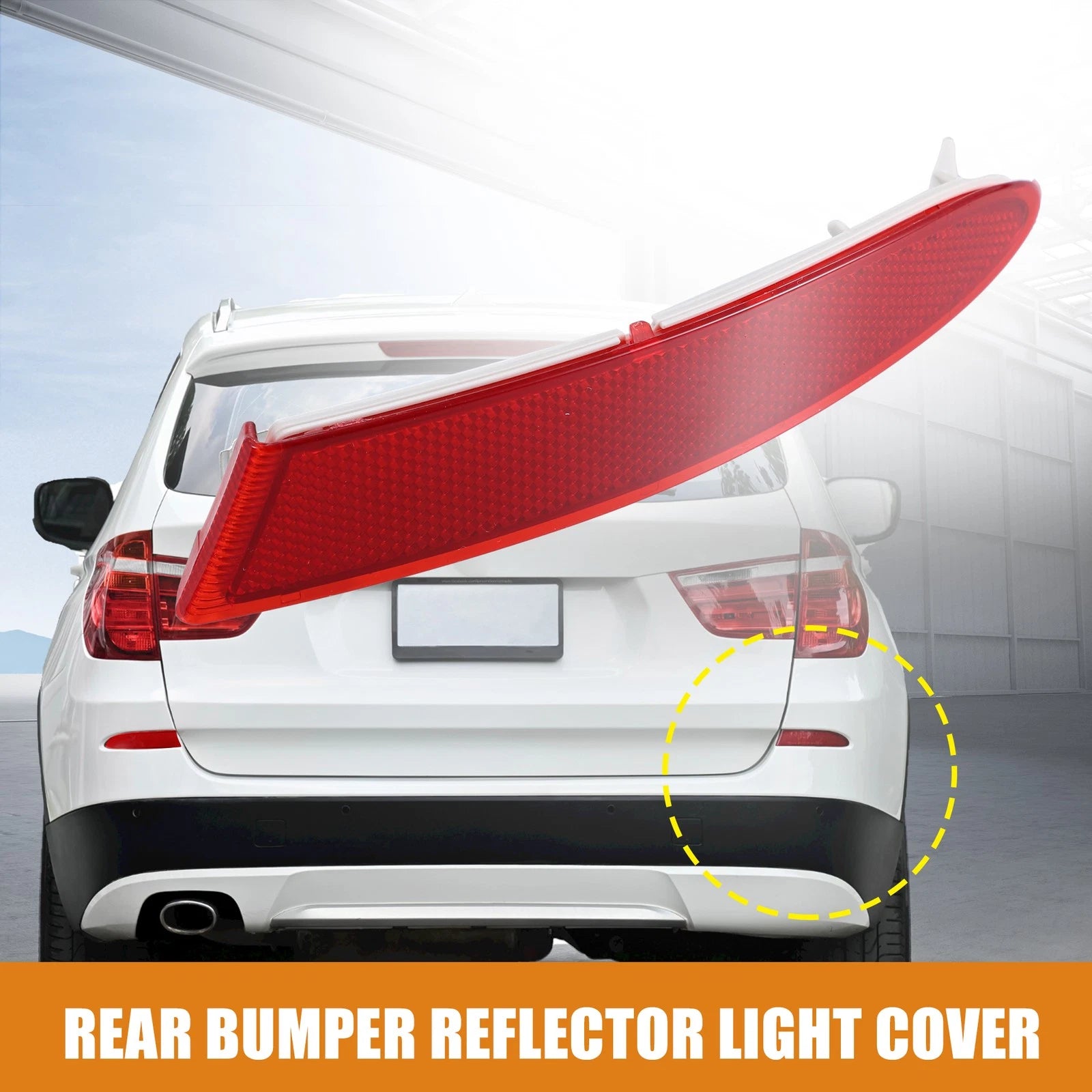 Rear Right Bumper Reflector Light Cover Replacement for BMW X3 F25 (2011–2014)