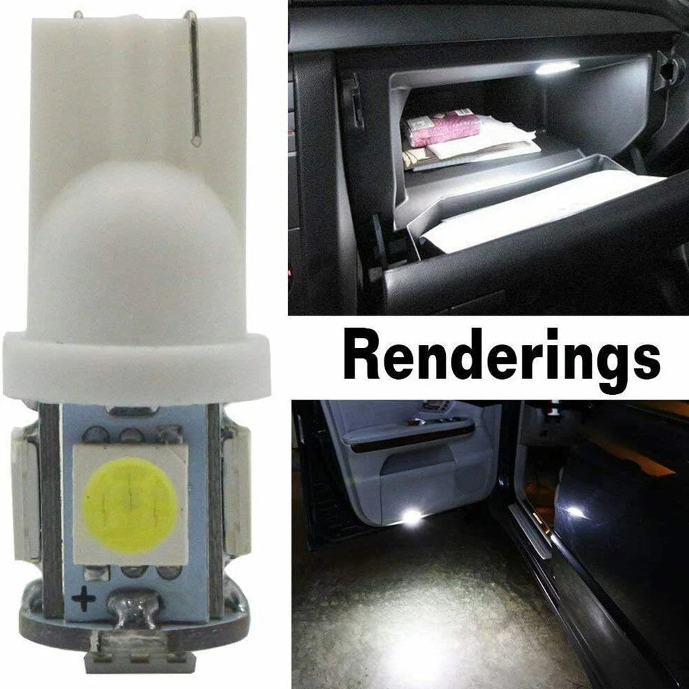 Bulb Lights Peanut 6000K Replacement and 10Pcs set White