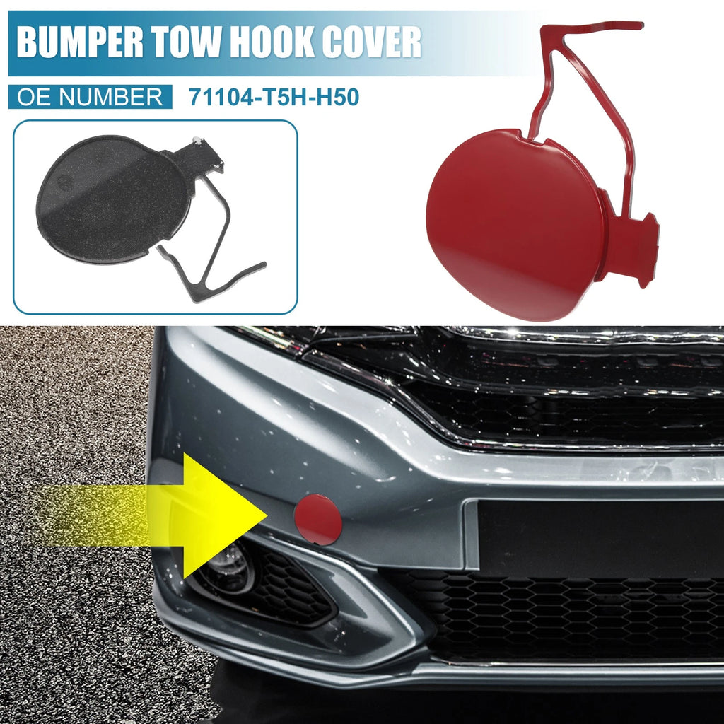 Front Bumper Tow Hook Cover Towing Cap for Honda Fit (2018–2019)