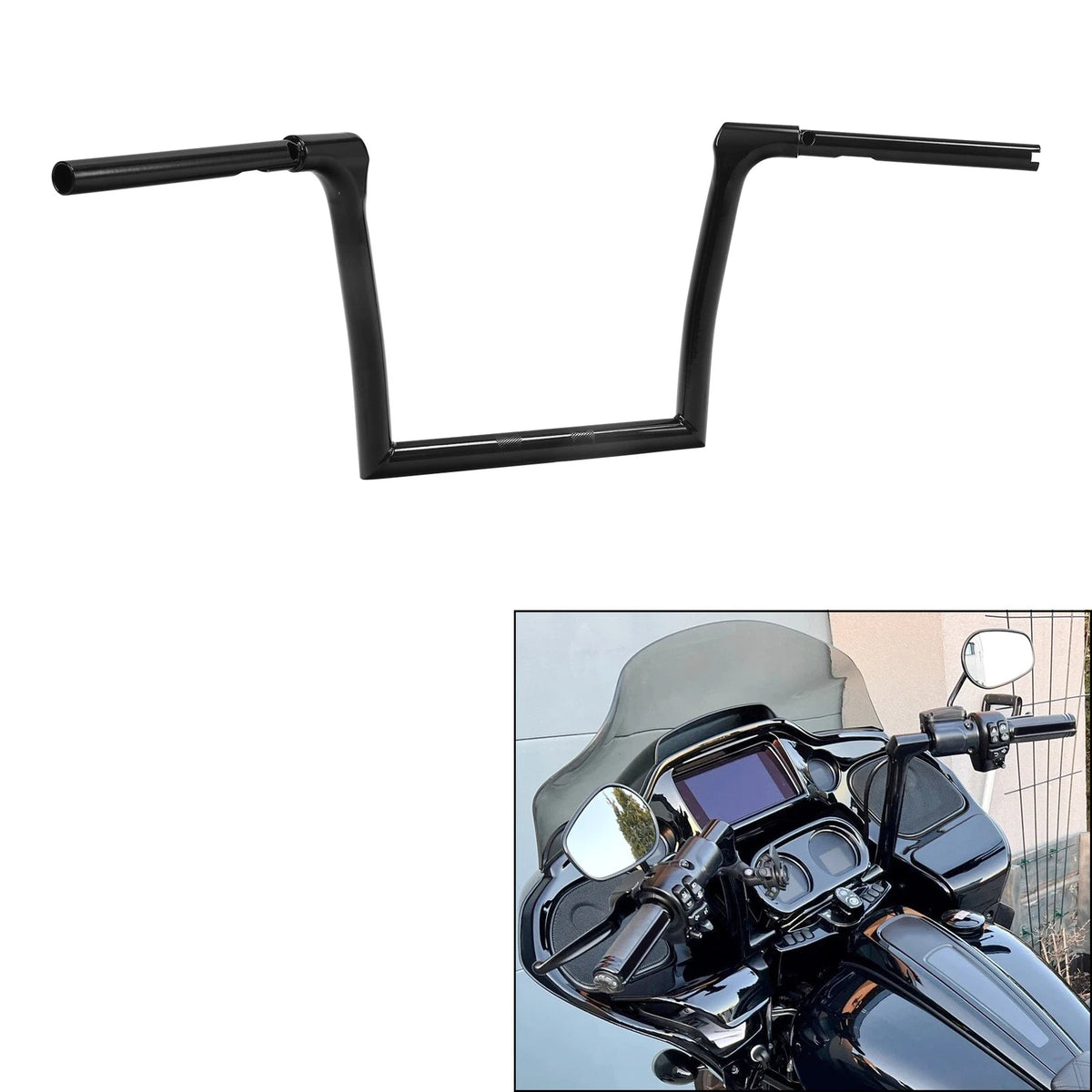 1 1/4" Ape Hanger 10" Rise Handlebar for Harley Road Glide FLTR (2015–2023)