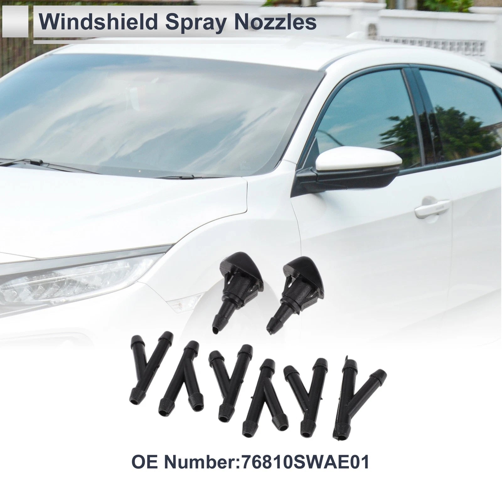 Washer Nozzle Set with Hose Connector for Honda (2010–2020)