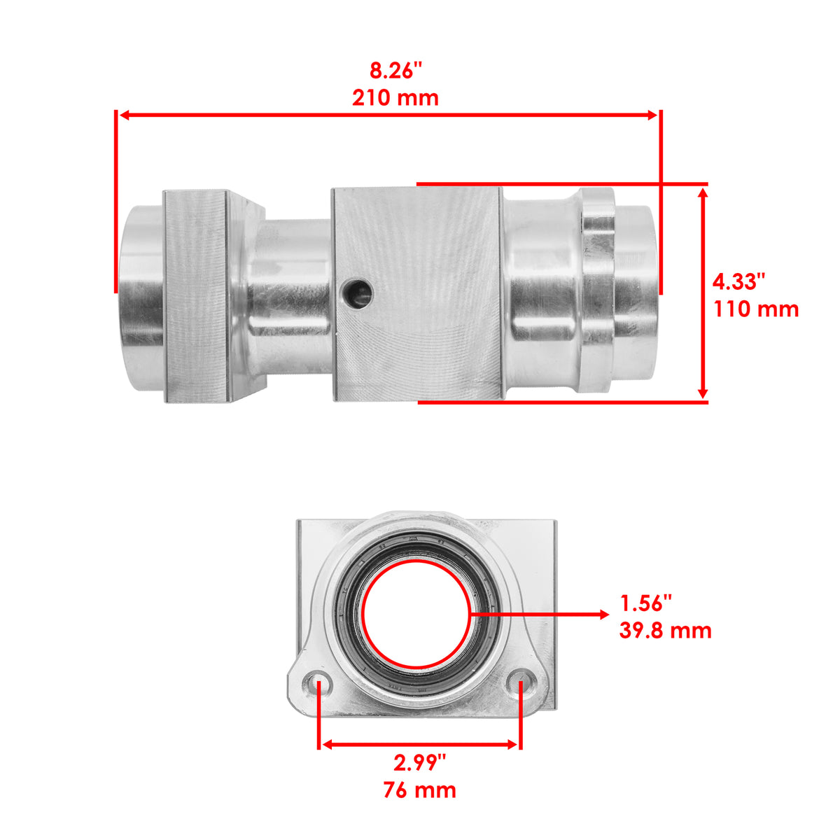 Rear Axle Bearing Carrier Hub Replacement for Kawasaki 2013–2024