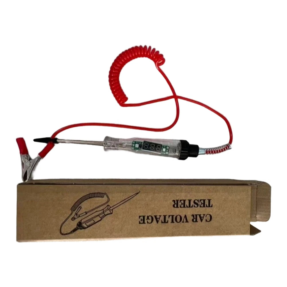 Voltage Tester Pen for 12V 24V Vehicle Circuits with LED Display