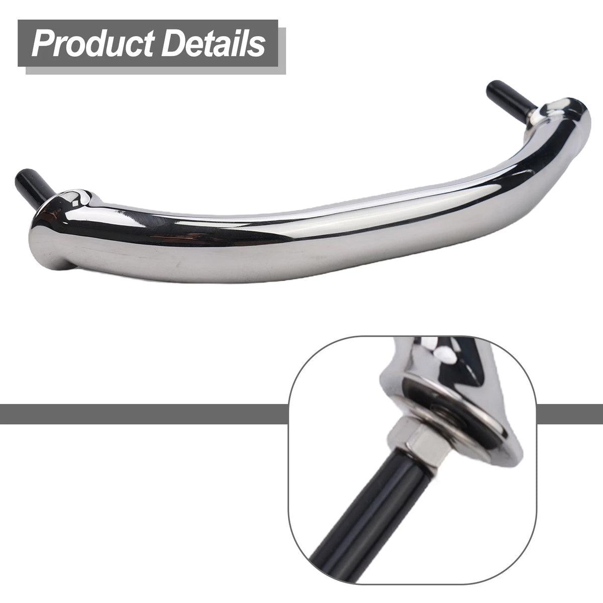 Boat Marine Hardware 8" Stainless Steel Polished Hand Rail Grab Handle