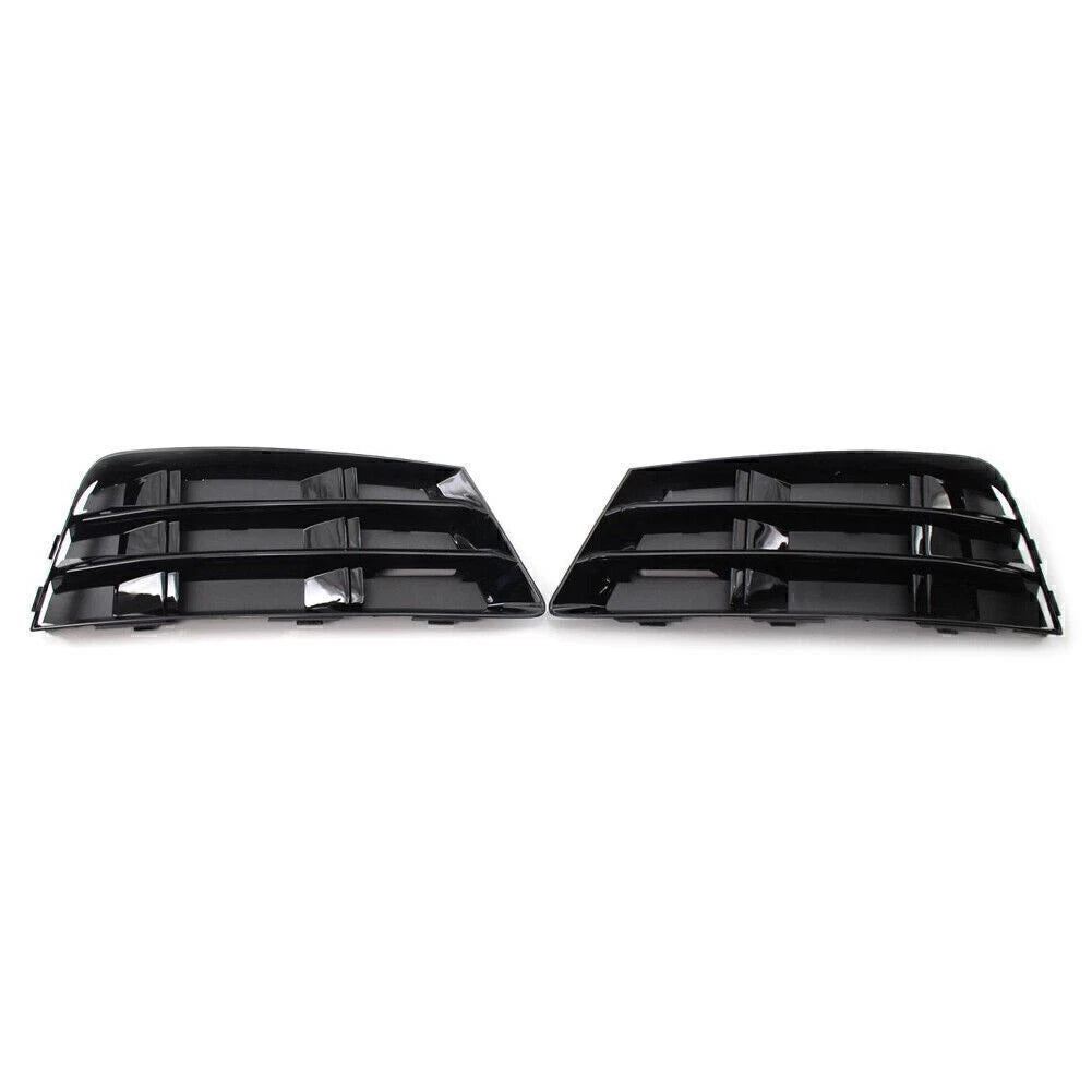 Set of 2 Front Bumper Fog Light Grille Covers for Audi A4 B9 (2016–2018)