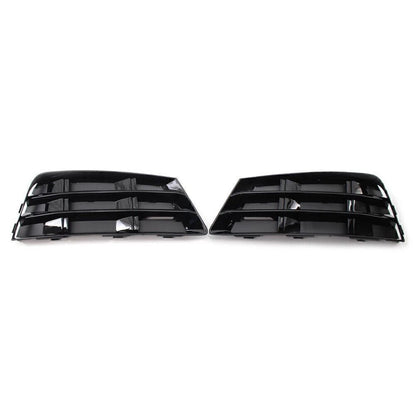 Set of 2 Front Bumper Fog Light Grille Covers for Audi A4 B9 (2016–2018)