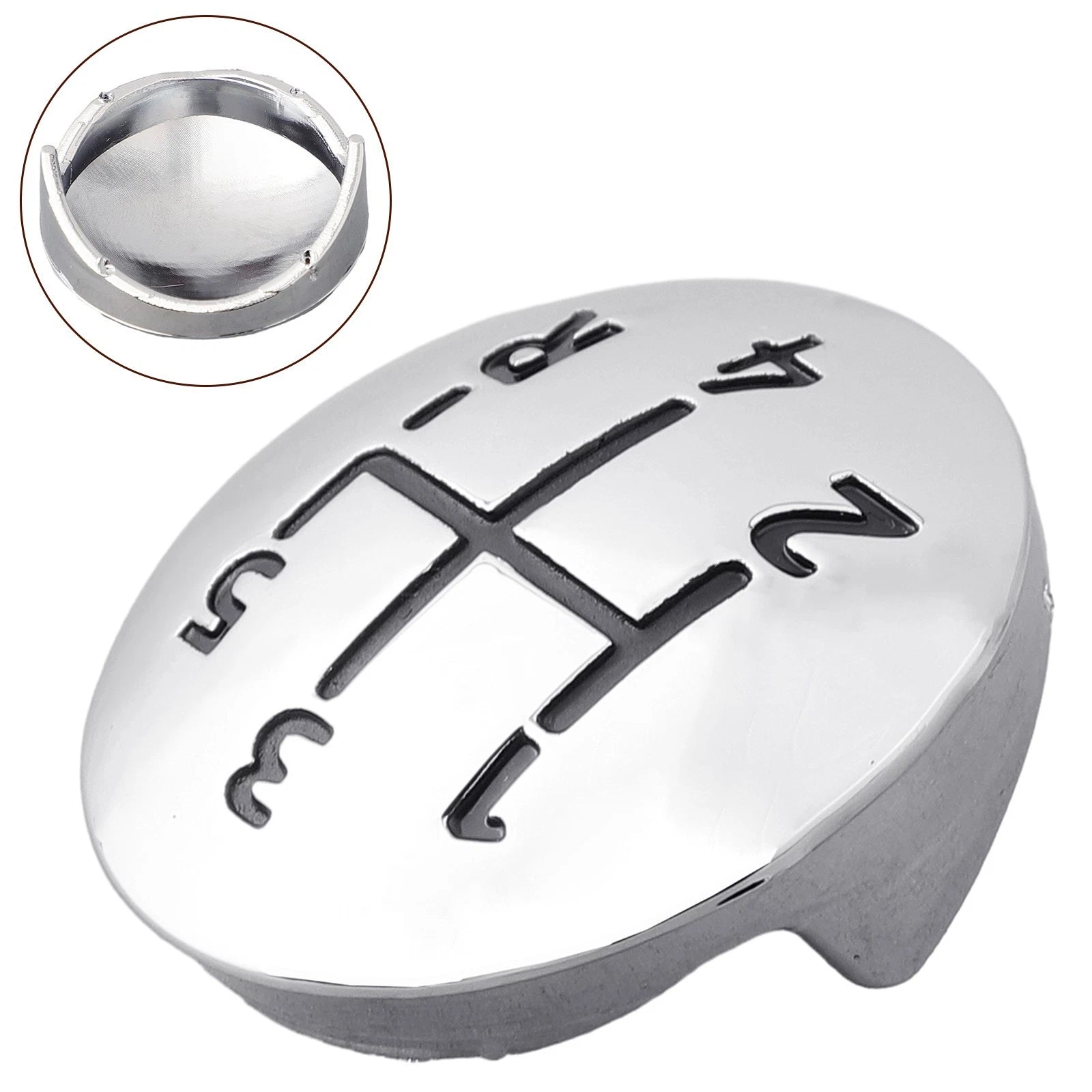 Gear Shift Knob Cap Cover for 5 Speed Auto Chrome