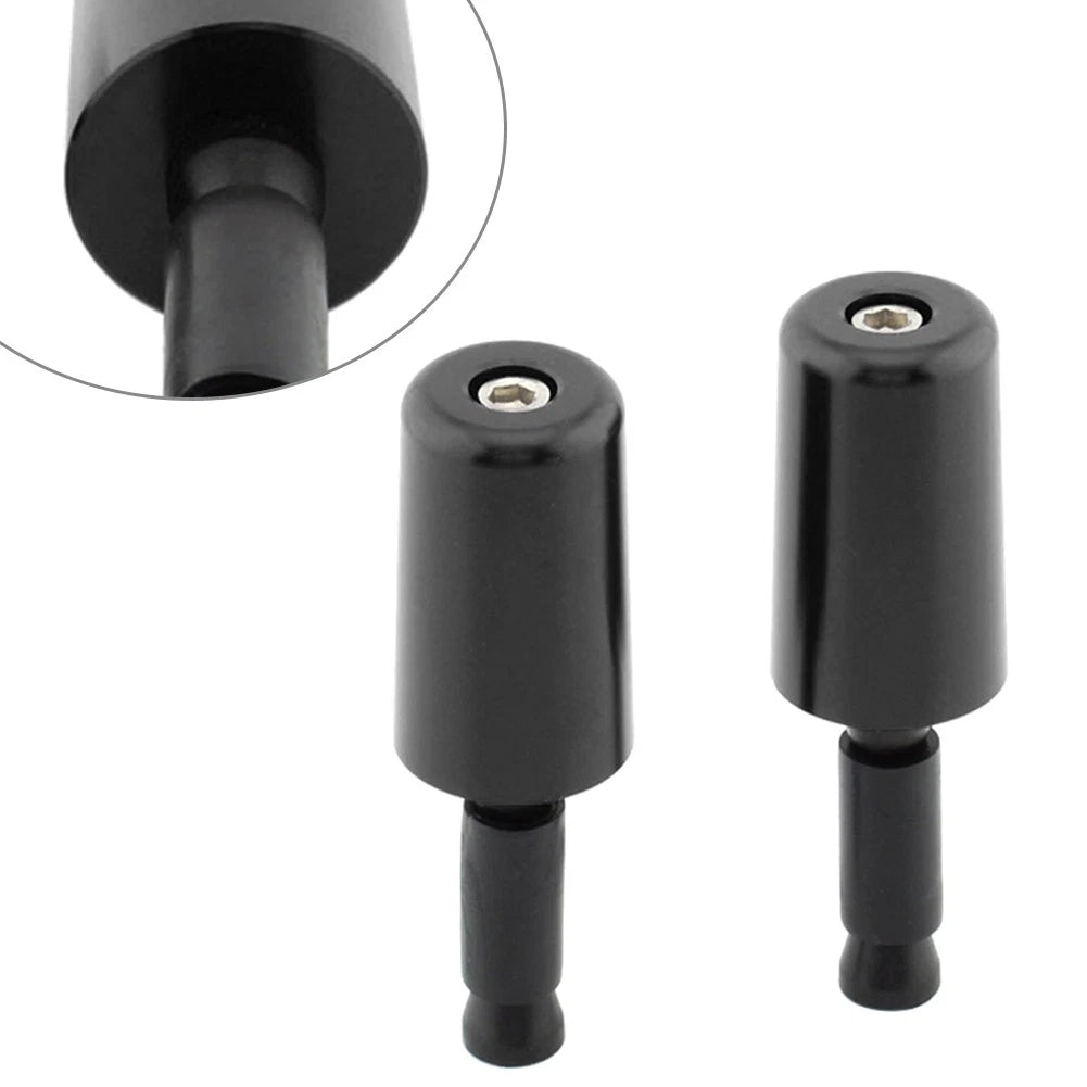 2X Handlebar Grips for Universal Motorcycle (50.8mm) - Black