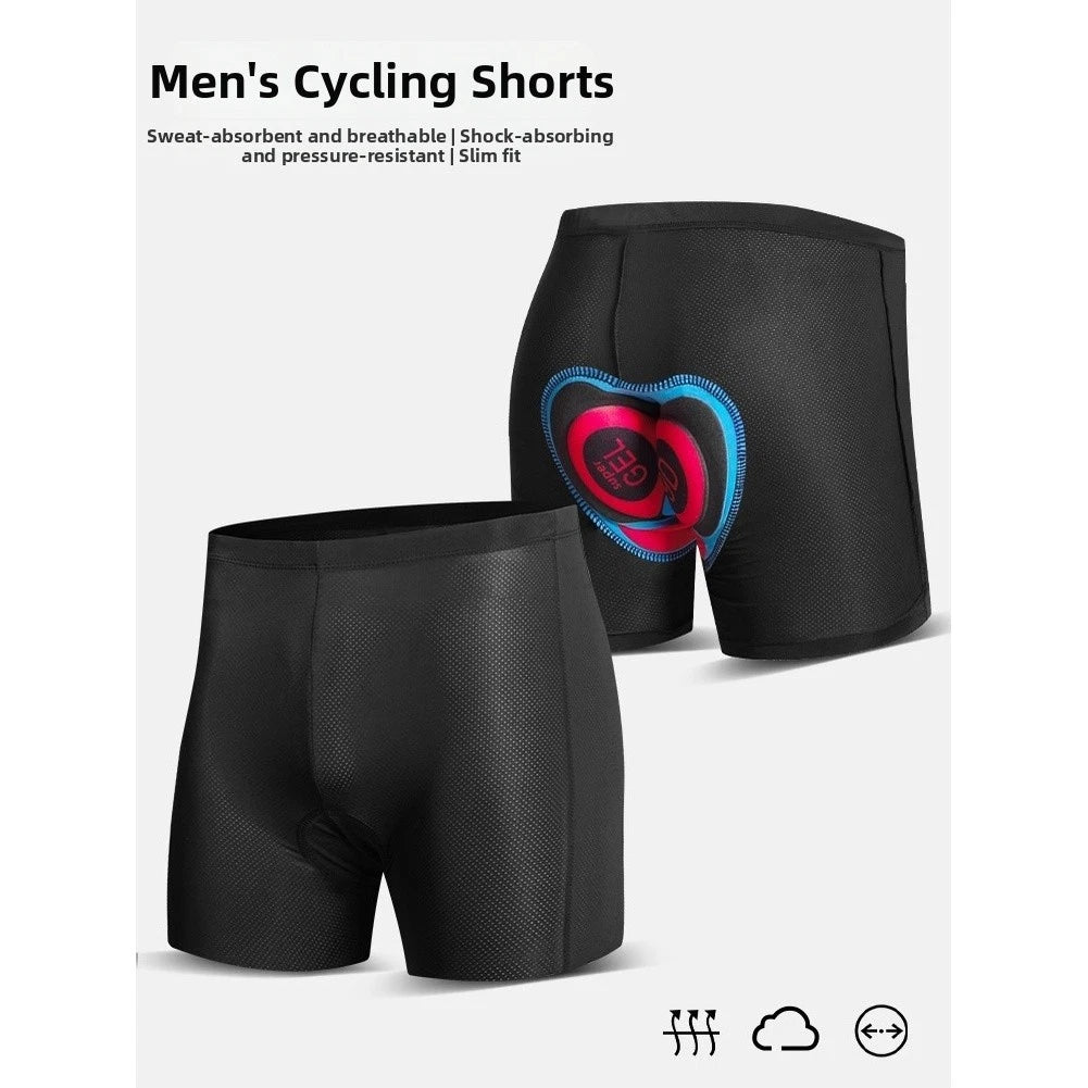 23mm Thick Silicone Pad Cycling Shorts for Indoor Outdoor Use