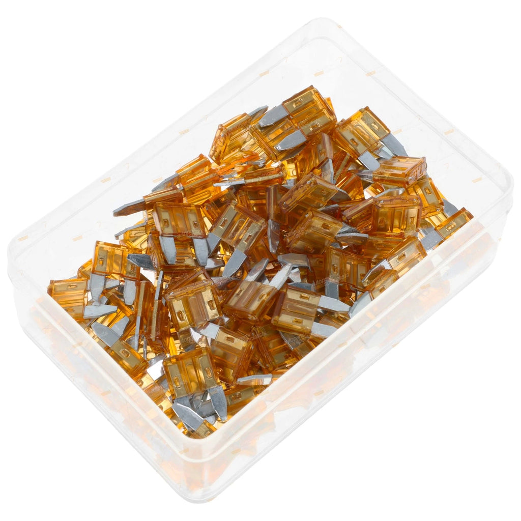 Pack of 100 Mini-Blade ATM Fuses 7.5 Amp for Universal Use