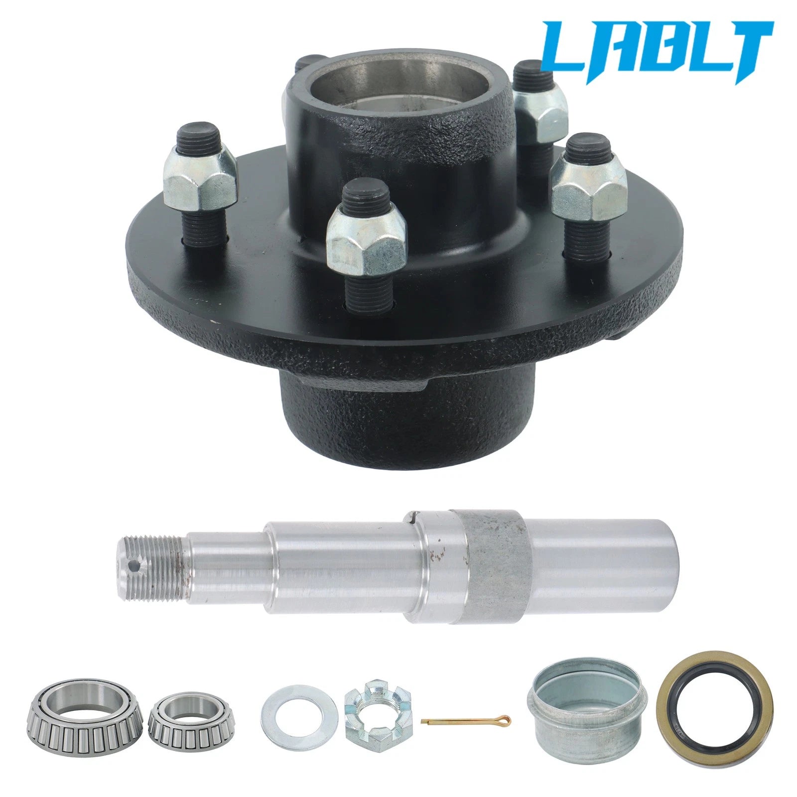 5" Trailer Hub Kit for 2000 lbs (#84 Spindle Bearing)