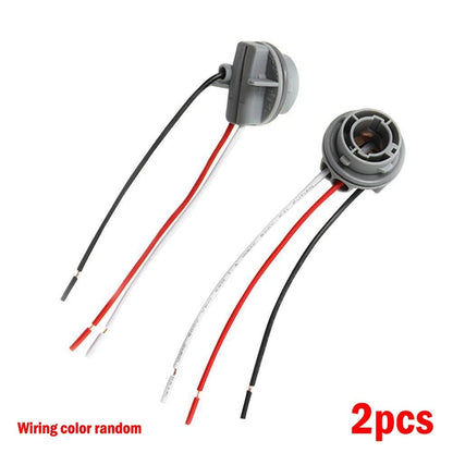 2X 1157 Car Bulb Holder Socket Adapter for LED Light Wiring Connector
