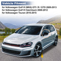 2X Rearview Mirror Cover Cap for Volkswagen Golf VI (2009–2013)