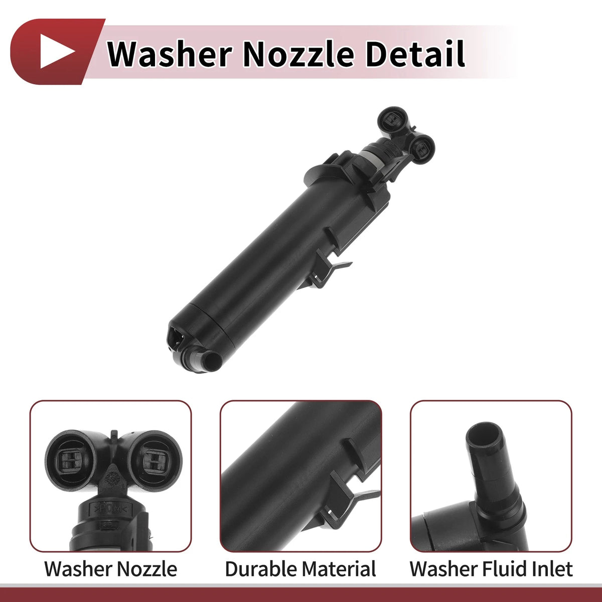 Front Driver Side Headlight Washer Nozzle for Audi A5 (2012–2016) No. 8T0955101D