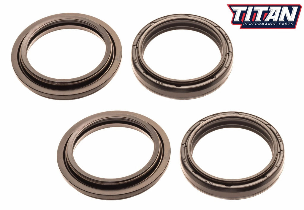 Fork Oil & Dust Wiper Seal Kit for Kawasaki KX125 KX250 (1996–2001) KX500 (1997–2004)