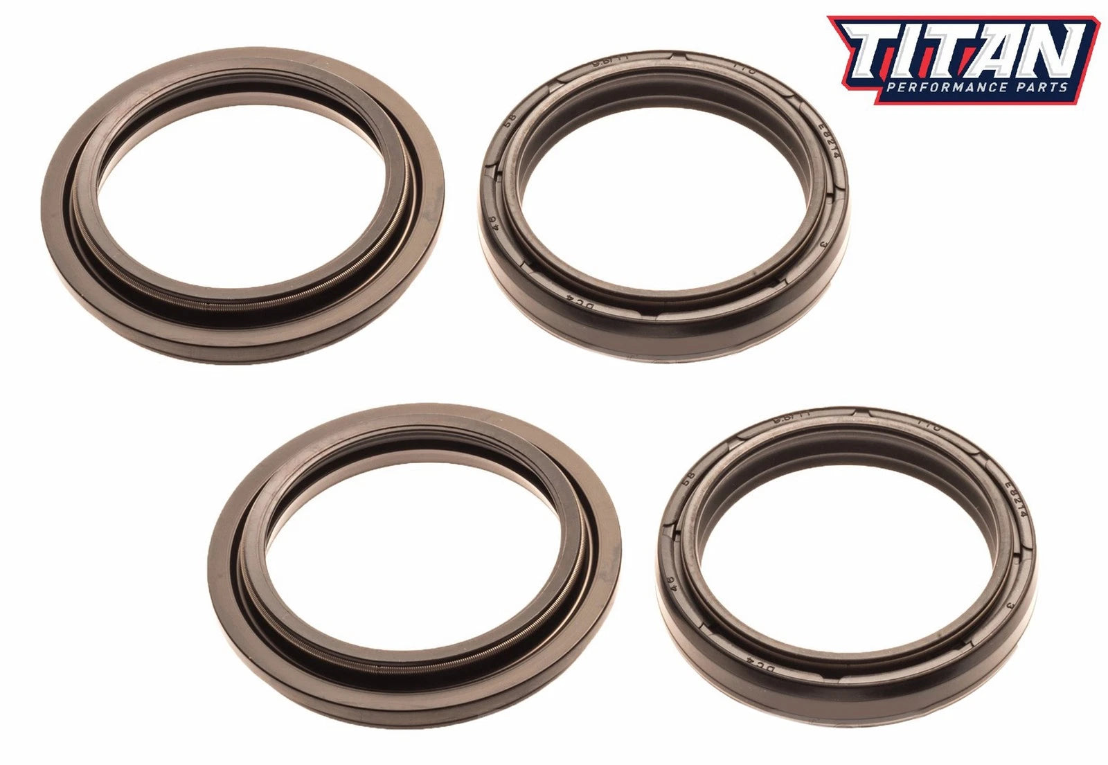 Fork Oil & Dust Wiper Seal Kit for Kawasaki KX125 KX250 (1996–2001) KX500 (1997–2004)