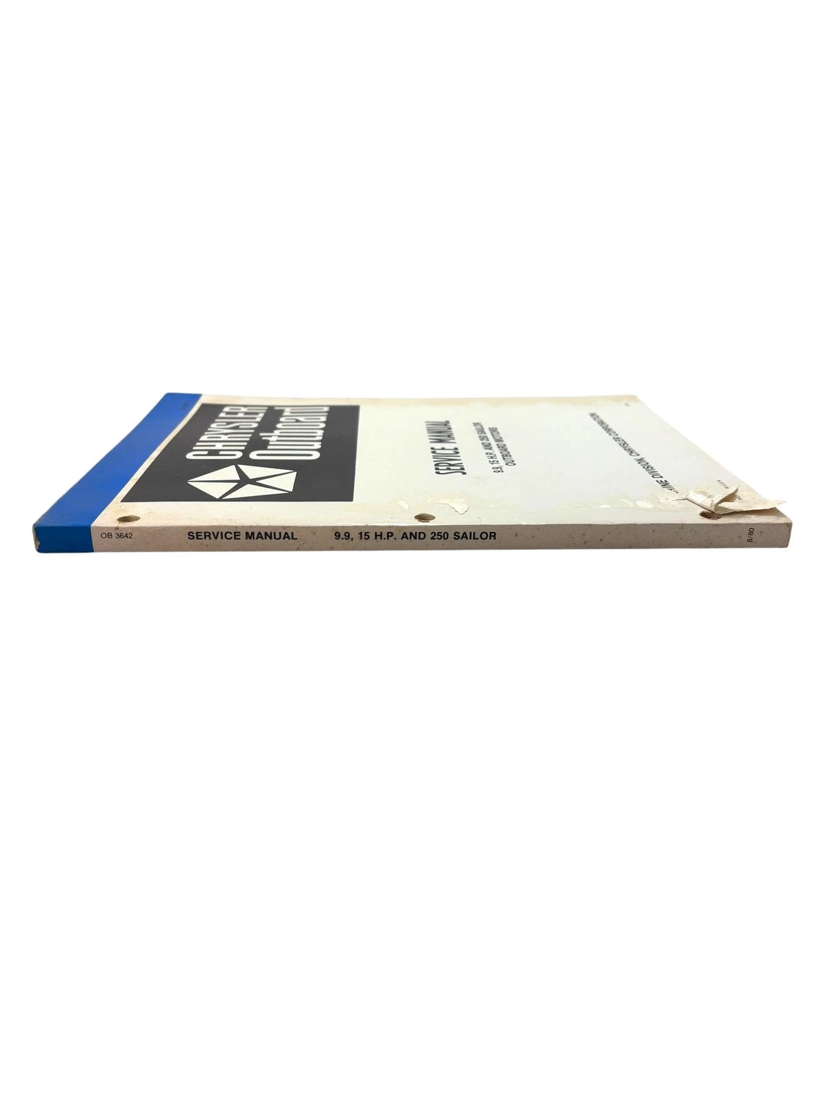 Service Manual for Chrysler Outboards OB3642 (9.9/15 HP, 250 Sailor)