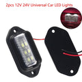 2X LED Trunk License Plate Lights for Car Truck (12-24V)