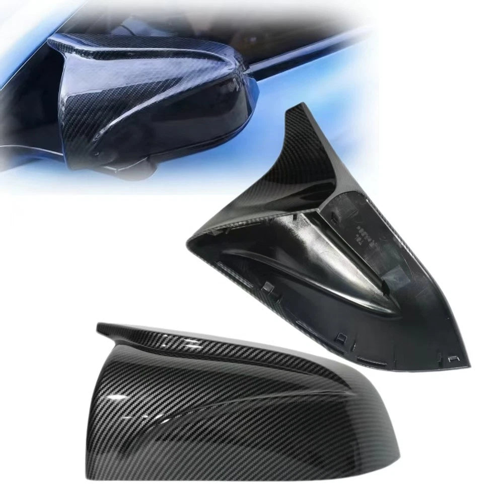 Carbon Texture Rearview Mirror Housing Covers for Tesla Model 3 (2017–2025)