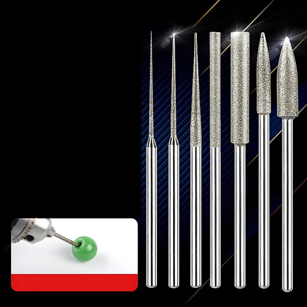 Diamond Burr Drill Set for 3mm Shank Tools