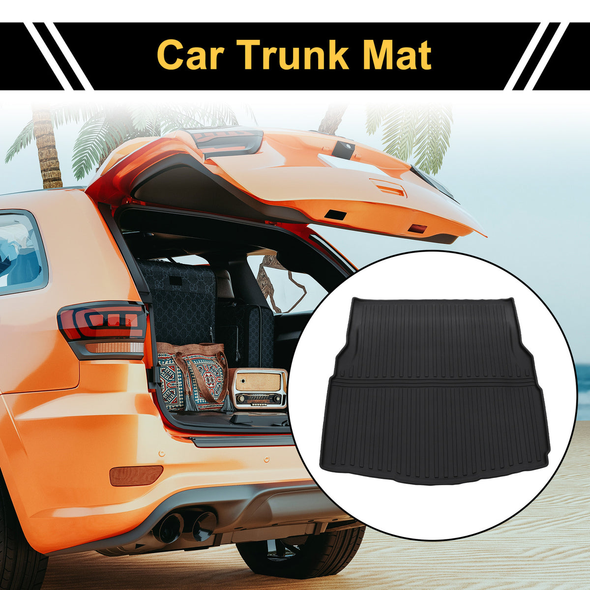 Cargo Liner Rear Trunk Mat Replacement for Mercedes-Benz C-Class Sedan 2015-2021