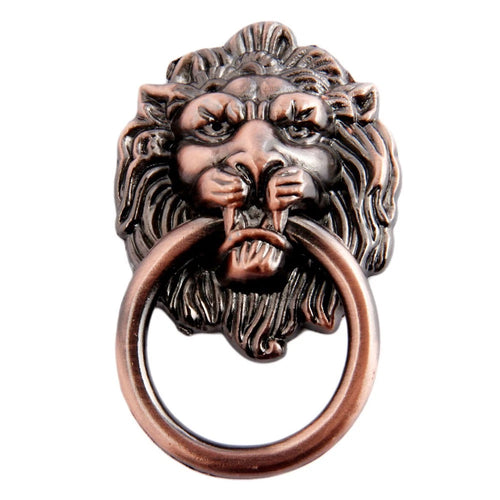 10X Vintage Lion Head Door Pull Handle Ring Knob for Cabinet Drawer (N/A)