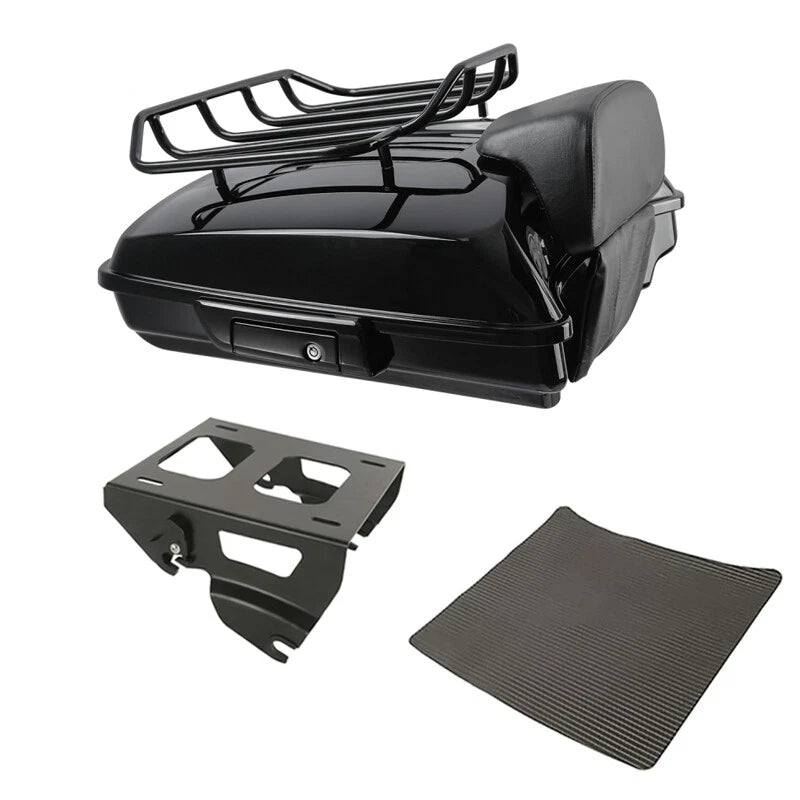 Razor Trunk Backrest Luggage Solo Mount Rack for Harley Street Glide (2014–2026)
