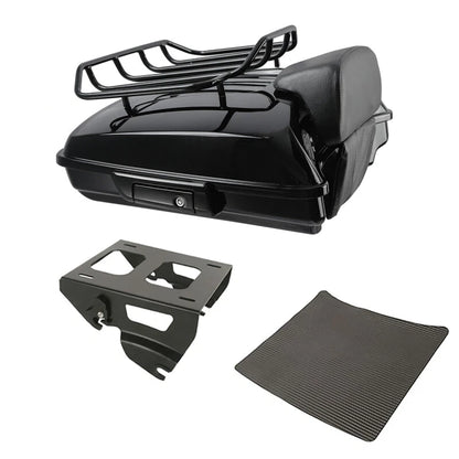 Razor Trunk Backrest Luggage Solo Mount Rack for Harley Street Glide (2014–2026)