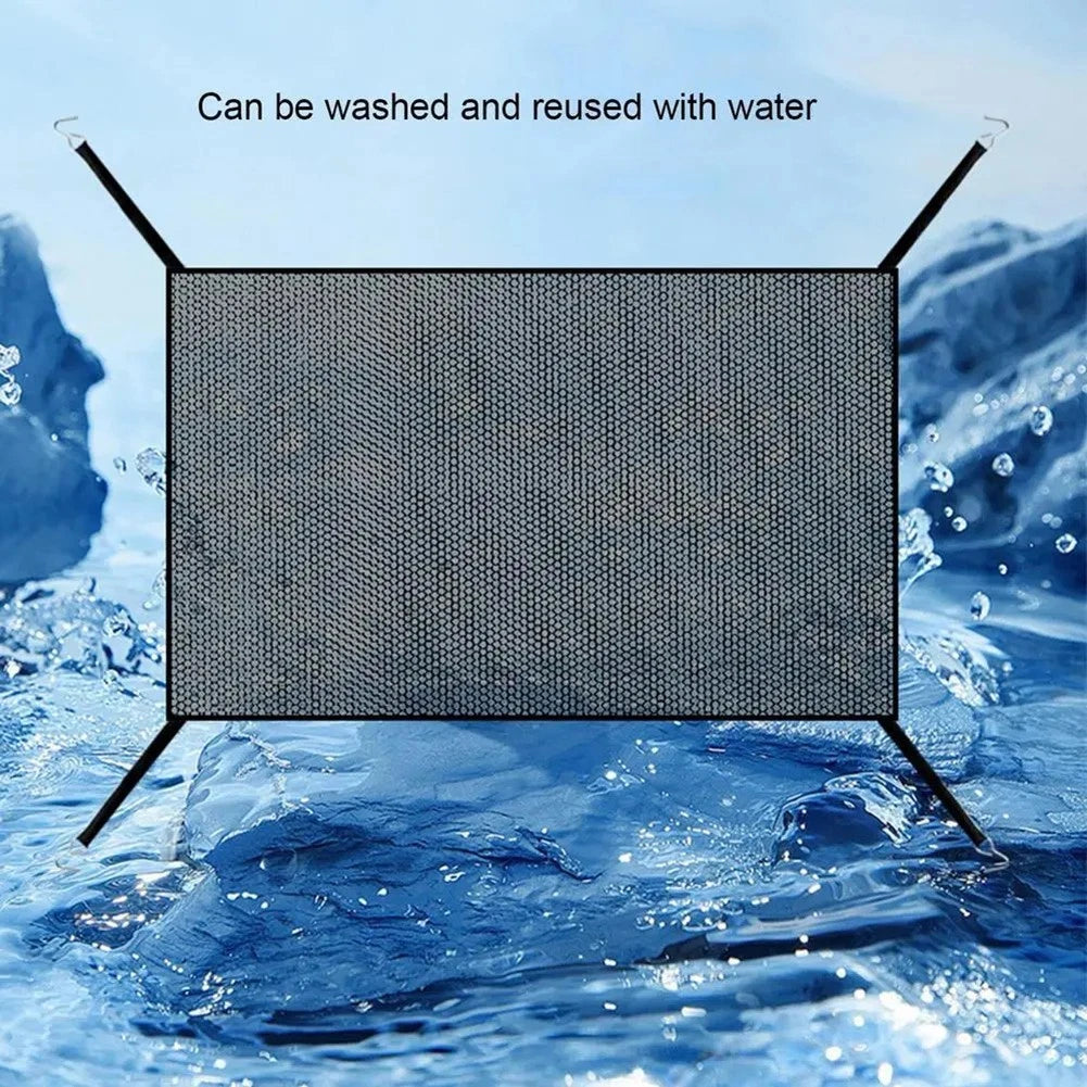 Car Mesh Net Barrier for Easy Installation with Hooks and Stickers