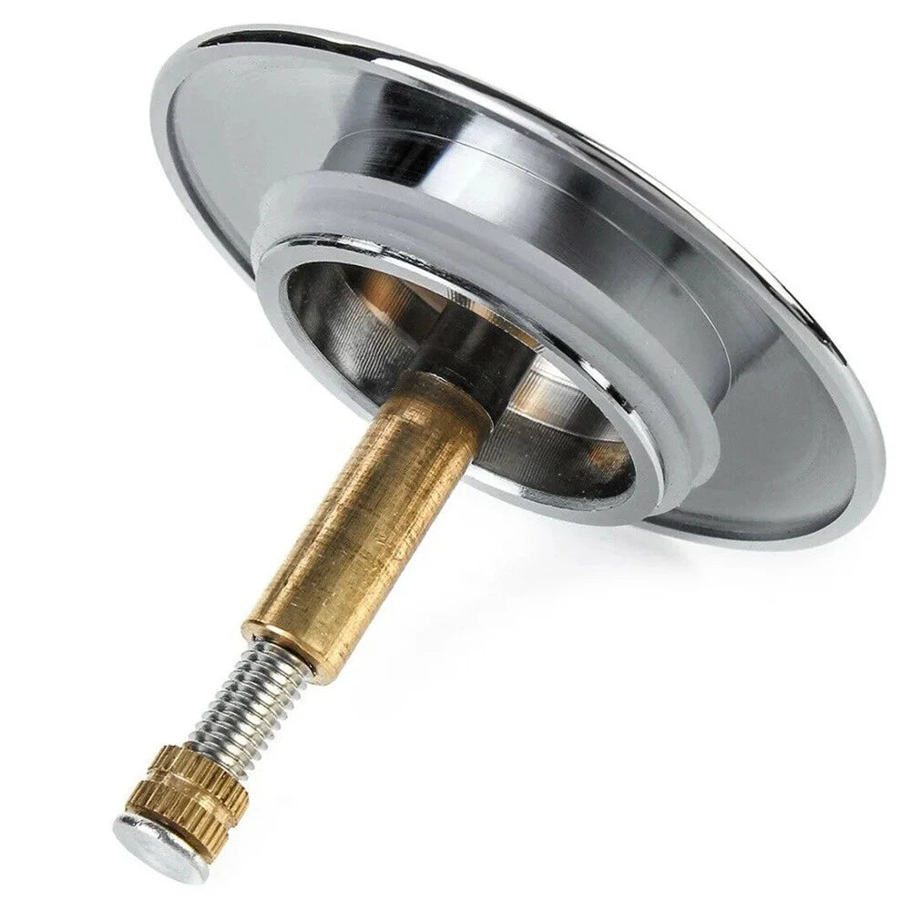 70mm Brass Bathtub Drain Stopper Plug for Most Sinks & Tubs