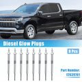 Diesel Glow Plug Replacement Set 8 Pc for Chevrolet Express 2500 (2006–2016)