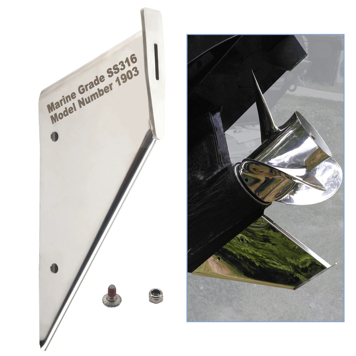 27341 Skeg Guard Protector for Mercury & Mariner 40 60 50 HP 2&4 Stroke Johnson