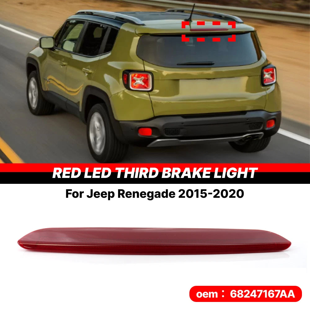 3rd Brake Light for Jeep Renegade (2015–2020) 68247167AA, Red LED
