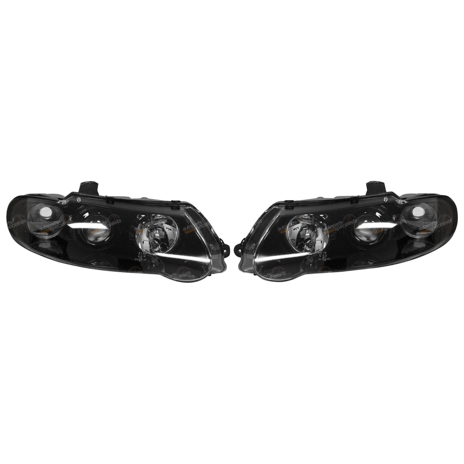 Altezza Clear Headlight Black for Holden Commodore VX VU (1997–2002)