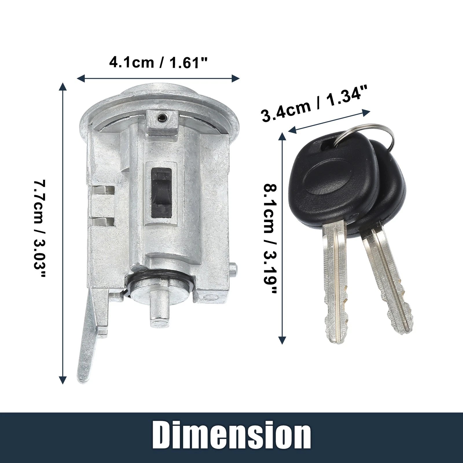 Ignition Key Switch Replacement w Keys for Toyota Corolla Matrix (2005–2008)