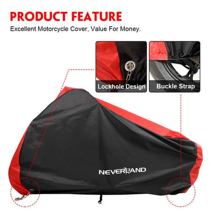 3XL Waterproof Heavy Duty Motorcycle Cover for Outdoor Storage (Winter)
