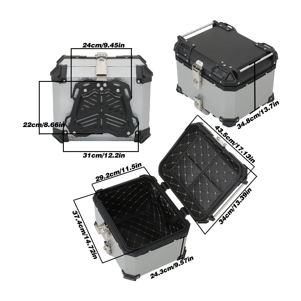 45L Waterproof Tail Box for Motorcycle Scooter (2010–2023)